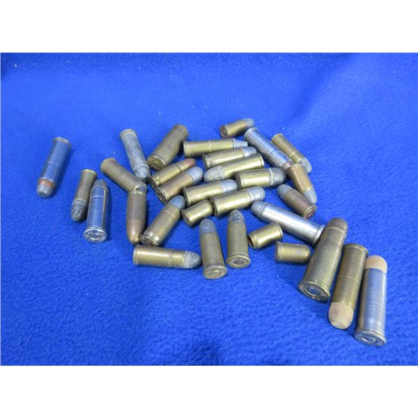 31 Assorted Pistol Cartridges - Lead and Birdshot
