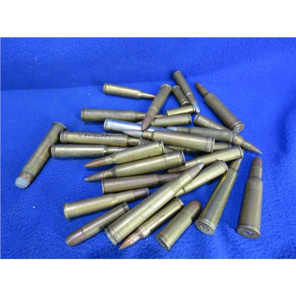 30 Assorted Cartridges - 20 Different Calibers