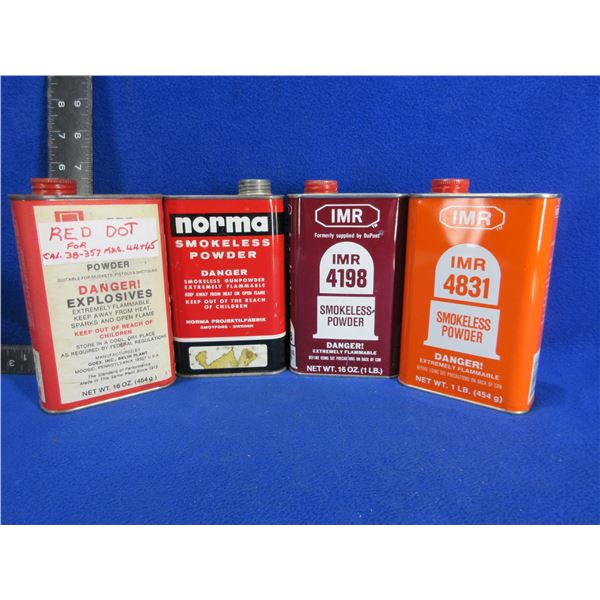 4 Tins of Assorted Powder