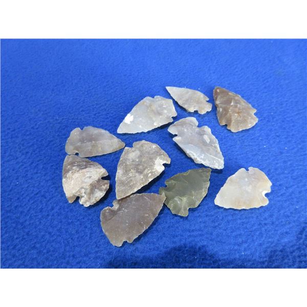 10 Arrowheads - Approx. 1" to 1 1/2" Length