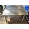 Image 1 : Metal Work Table w/ Undershelf & Raised Edges 36"x30"x28"H