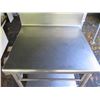 Image 2 : Metal Work Table w/ Undershelf & Raised Edges 32"x28"x34"H