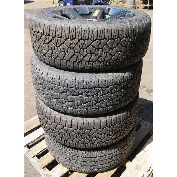Qty 4 Chevy Goodyear- Trailblazer 285/45R/22  Truck Tires w/ Rims  (good tread)