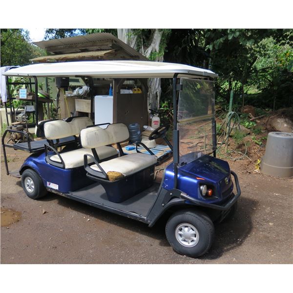 Electric Clubcar 6-Seater Golf Cart  (Runs, Batteries Need to Be Replaced)