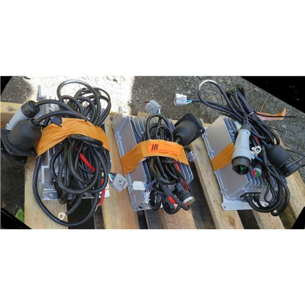 Qty 3 Chargers w/ Cables 110-220V ac