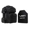 Image 1 : Tactical Backpack w/10"x12" Level III+ STR's Cut PE Hard Ballistic Plate -Black