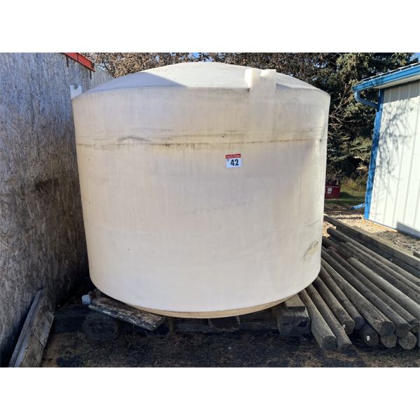 Plastic Water Tank - 1000 gal/1250 US