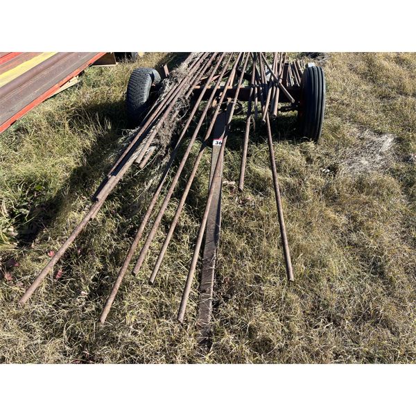 Wagon c/w Sucker Rod, assortment of lengths