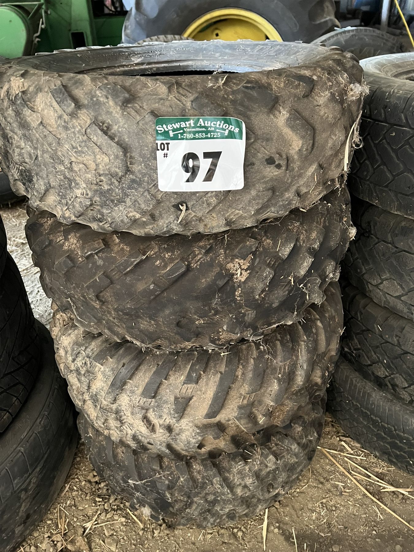 4 Dunlop Quad Tires AT25x1012 Back and AT25x812 Front