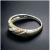 Image 2 : Natural Diamond Band in Gold Plated 925 Sterling Silver