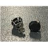 Image 2 : Huge 10.00 CT black diamond earrings (retail approx. $9,823)