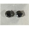 Image 2 : Big 9.4 CT Natural Black Diamond earrings (retail approx. $9,286)