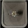 Image 1 : GRA certified oval cut moissanite VVS D weighing an estimated 3.00 carat w/18 round cubic zirconium