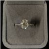 Image 1 : GRA certified oval cut moissanite VVS D weighing an estimated 3.00 carat w/18 round cubic zirconium