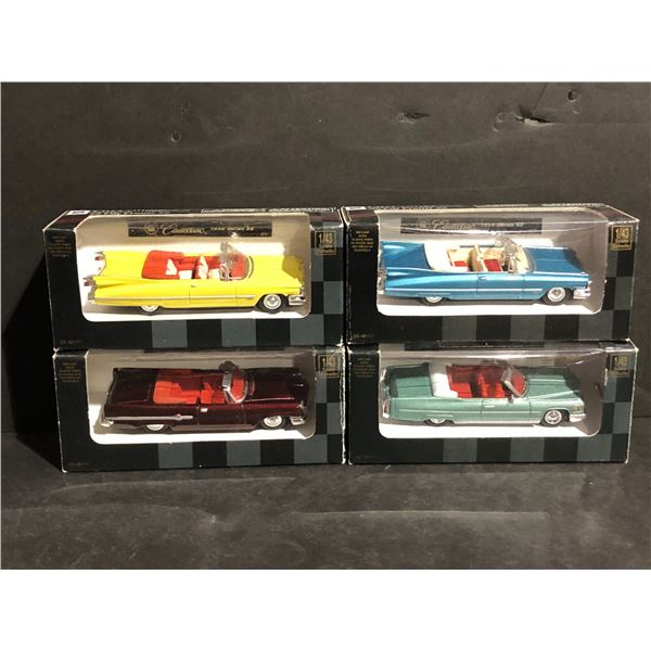 4pc NewRay die-cast vehicles - Cadillac/ Chrysler