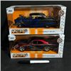 Image 2 : 2pc Jada Bigtime Muscle die-cast - 1955 Chevrolet Bel Air & 1970 Plymouth Road Runner