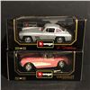 Image 1 : 2pc Bburango Diamonds 1:18 die-cast -  1992 Dodge Viper RT/10 & 1957 Chevrolet Corvette