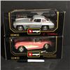 Image 2 : 2pc Bburango Diamonds 1:18 die-cast -  1992 Dodge Viper RT/10 & 1957 Chevrolet Corvette