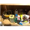 Image 2 : Shelf lot full of kitchenware & misc.