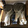 Image 2 : Group of assorted Magnum Graphite Composite mid-size racquets w/ squash & racquet balls (approx. 11 