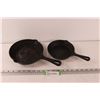 Image 1 : (2) Cast Iron Frying Pans (6" & 8")