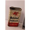 Image 2 : Mobil Oil Tin, Lavender Talc Tin, Tin Matchbox Dispenser
