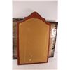 Image 3 : Antique Mirror - 27"tall x 17"wide, (3) Picture Frames 23"x19" - Some Damage
