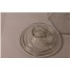 Image 3 : (2) Clear Glass Storage Jars - 12"x 7"