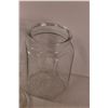Image 4 : (2) Clear Glass Storage Jars - 12"x 7"