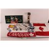 Image 1 : Coca Cola Tin Sign, Fishing Lures & Accessories, Canada Towel & Flag, Misc.