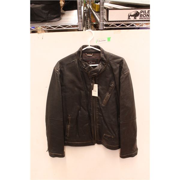 *Black Brown 1826 Leather Jacket - Size XL (NWT)