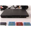 Image 2 : Sony PlayStation 2 Slim with Cords (2) AV (1) Power, (4) Memory Cards & (1) PlayStation 3 Controller