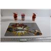 Image 1 : (3) Vintage Glasses, Pepsi Placemat