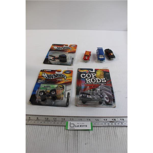 (6) Toy Cars - (3) are Sealed Hot Wheels