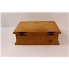 Image 4 : Large Cedar Wedding Box (15x11") w/ "Treasures" Carved on the Front. (For Collection of Wedding Gift