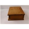 Image 5 : Large Cedar Wedding Box (15x11") w/ "Treasures" Carved on the Front. (For Collection of Wedding Gift