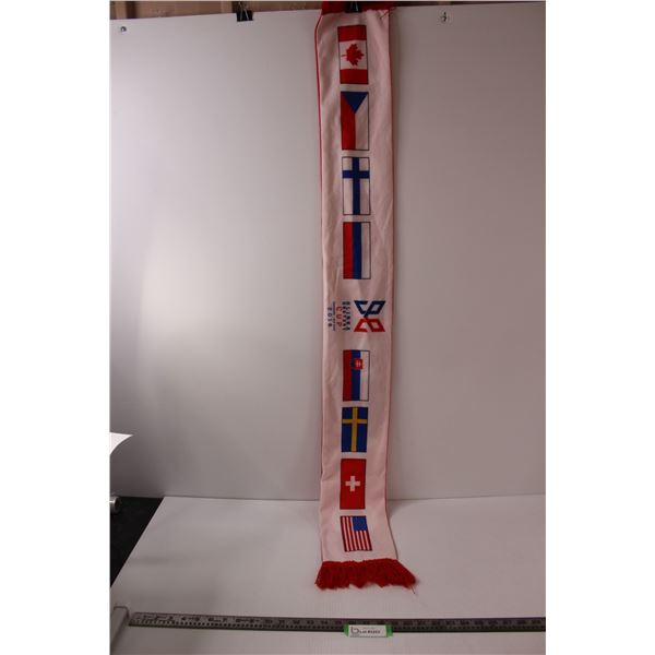 Collectible Hlinka Gretzky Cup Scarf - 2018 Edmonton/Red Deer