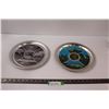 Image 1 : (2) Chrome Trays - Moose Jaw Sask. & Ste. Anne De Beaupre Quebec