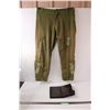 Image 1 : Canadian Air Force Helicopter Pilot Pants (Size 42 Waist ,"7342") - Wear on Back Pocket Flaps & RH F