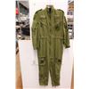 Image 2 : Canadian Air Force Pilot Flight Suit (Size 7342 - 73" Tall, 42" Chest)