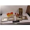 Image 1 : (4) 8x8" Mirror's (16) Small Candle Holders, (2) Butterfly Candle Holders, (2) Wall Mount Candle Hol