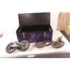 Image 1 : Metal Tool Box & (4) Large Caster Wheels