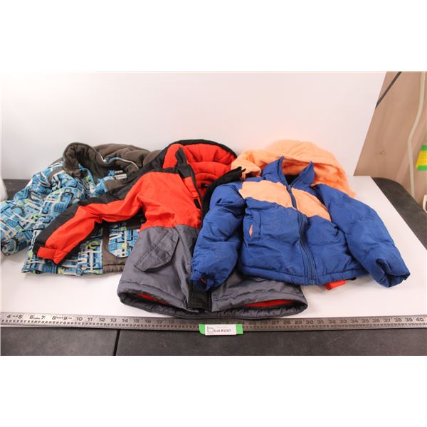 (3) Toddler Winter Coats - X-Treme (Size Unknown Appears 5/6), Operation Warm (Size 5/6) & George (S