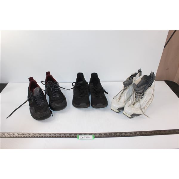 Used Shoes - G-Star Raw (Size 10US), Adidas (Size 8US) & Fisher Vision Cross Country Ski Boots - As 