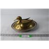 Image 1 : Metal and Brass Duck Dish