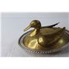 Image 2 : Metal and Brass Duck Dish