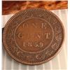 Image 8 : 1859 Large Penny with 2 Die Cracks and Doubling of Words