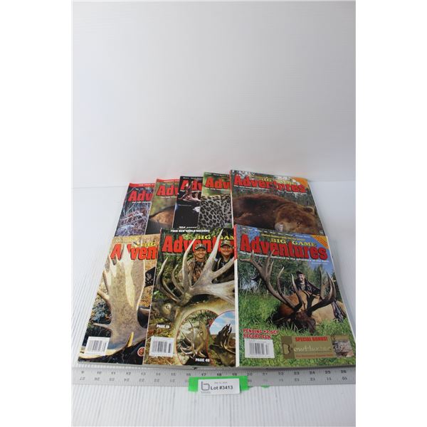 (8) Big Game Adventure Magazines