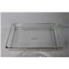 Image 3 : (2) Glass Casserole Dish and Pie Plate