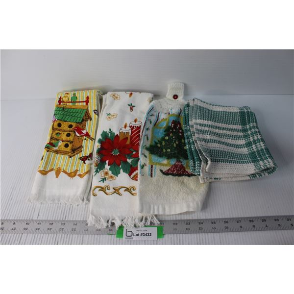 (4) Vintage Dish Towels